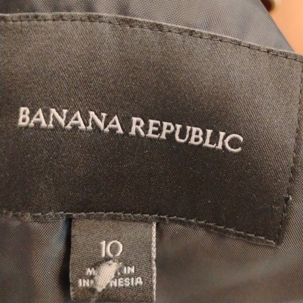 Banana Republic Women's Black Blazer Sz-10 - Picture 8 of 13